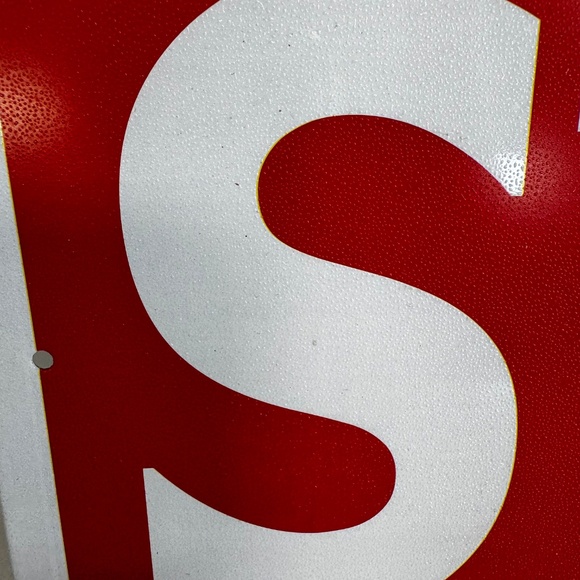 Classic Metal STOP Sign – Bold Red Octagon Wall Decor 12” - Picture 3 of 6